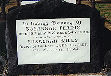 Grannie Ferris's headstone Grannie Ferris's headstone